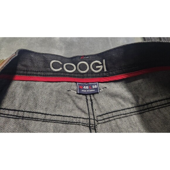 COOGI Australia Men's Black 46X38 Black Embroidered Jeans - Picture 7 of 13